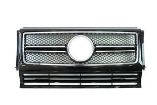 Решетка радиатора на Mercedes G-class W463 1990-2018 Black Chrome SL 427740 фото