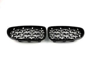 Решітка радіатора на BMW 5 F10, F11 2010-2017 Diamond Black Silver 429108 фото