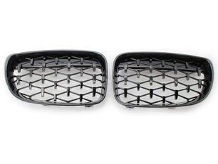 Решітка радіатора на BMW 1 E81, E82, E87, E88 2007-2013 Black Diamond 355207 фото