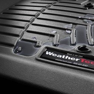 3D килимки для Maserati Quattroporte 2014- чорні передні RWD WeatherTech 445651 240171 фото