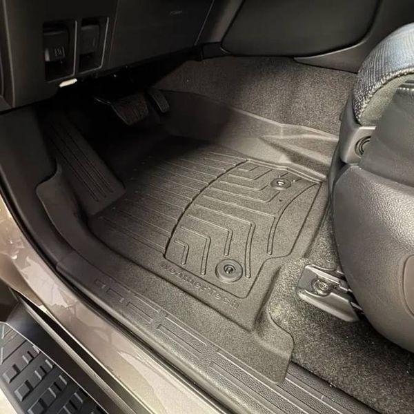 3D килимки для Toyota Land Cruiser Prado 250, Lexus GX 2024- чорні передні WeatherTech HP 4418741IM 426279 фото