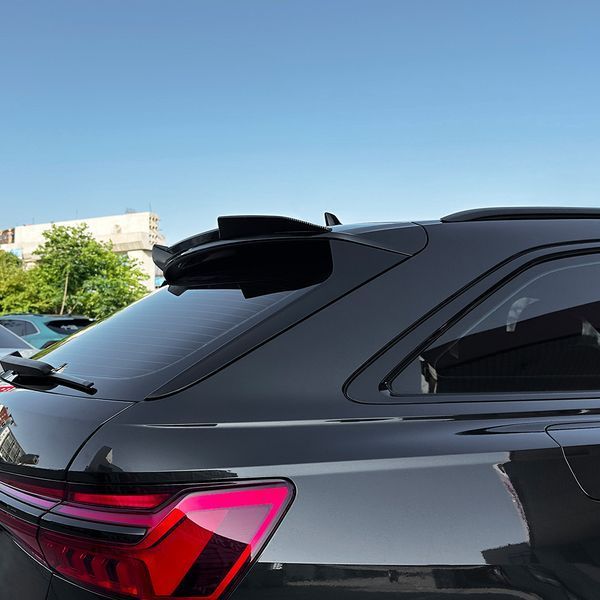 Спойлер на Audi A6 C8 2019-2024 Avant S-line Чорний глянець 522890 фото