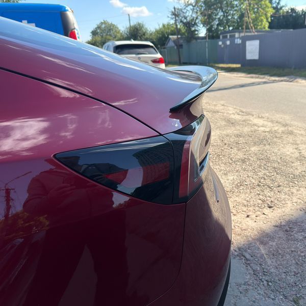 Спойлер на Tesla Model 3 2023- P style черный глянец 523076 фото