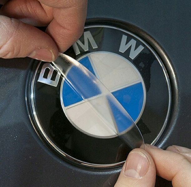 Автологотип шильдик эмблема BMW 8 G14, G15, G16 2018-2022 синьо-біла задня 418018 фото