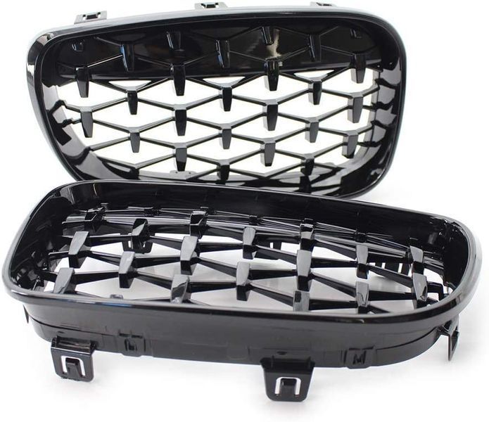 Решітка радіатора на BMW 1 E81, E82, E87, E88 2007-2013 Black Diamond 355207 фото