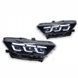 Передние фары на Ford Mustang 2014-2017 Full LED 2024 look черные 430811 фото 1