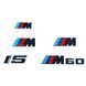 Емблеми написи BMW i5 M60 Black Shadow Edition комплект чорний глянець 523221 фото 1
