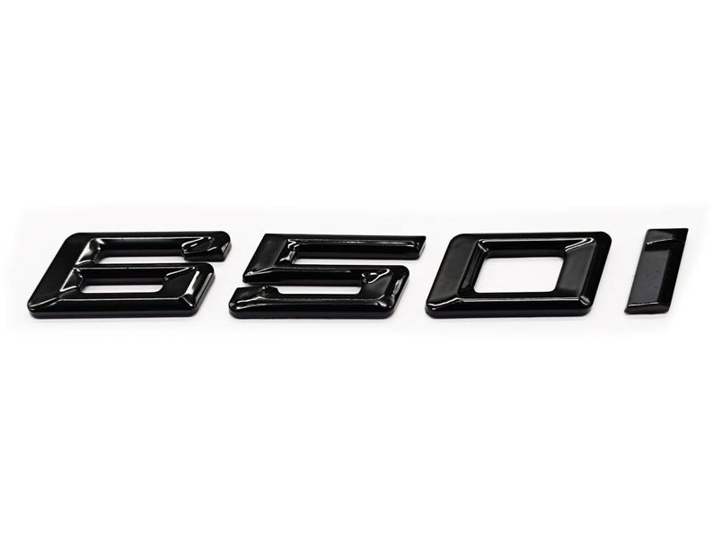 Автологотип шильдик эмблема надпись BMW 650i Black Shadow Edition 430136 фото