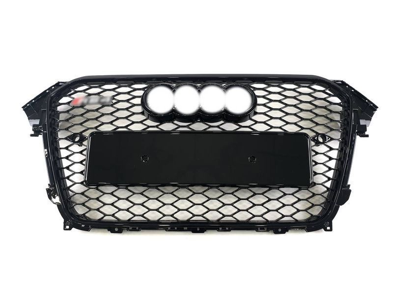 Решітка радіатора на Audi A4 B8 2011-2015 стиль RS4 Black 429928 фото
