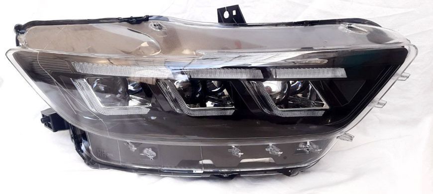 Передние фары на Ford Mustang 2014-2017 Full LED 2024 look черные 430811 фото