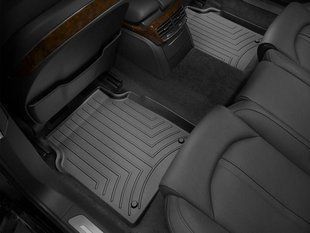 3D килимки для Audi A8 D4 2010-2017 Long чорні задні WeatherTech 444202 46128 фото