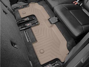 3D килимки для Volkswagen Atlas 2017- бежеві 3 ряд WeatherTech 4510843 141421 фото