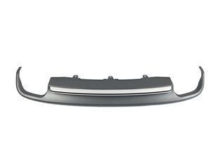 Диффузор (заднего бампера) Silver (в стиле S6 00-00) V1 на Audi A6 C7 2011-2014 427824 фото