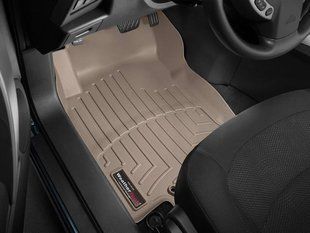 3D килимки для Nissan X-Trail, Rogue 2014- бежеві передні WeatherTech 456301 141254 фото