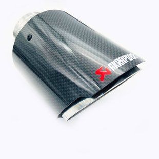 Насадка на глушитель Akrapovic 63-102mm вырез глянцевый карбон 423731 фото