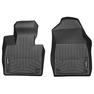 3D килимки для Volvo XC90 2015- чорні передні WeatherTech 448281 47057 фото