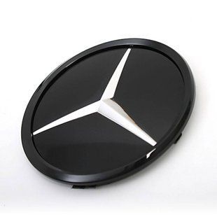 Емблема в решітку радіатора Mercedes C-Class W205 2014-2018 A0008880060 дзеркальна зірка чорна 415974 фото