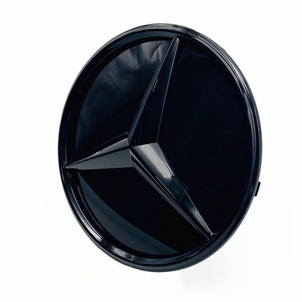 Эмблема в решетку радиатора Mercedes W447 2019-2021 A0008800300 Черный глянец 522683 фото