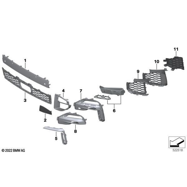 Заглушка буксировочного крюка на BMW X5 G05 2018-2022 правая оригинал 422885 фото