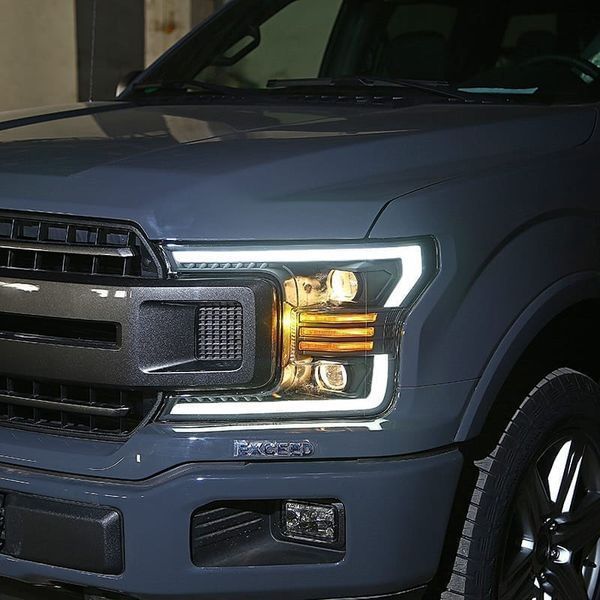 Альтернативная оптика передняя на Ford F-150 2018-2020 PRO series Jet-Black 242538 фото