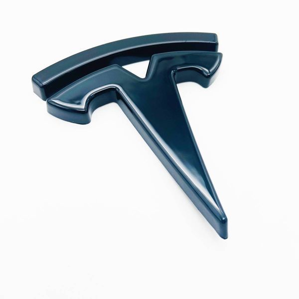 Автологотип эмблема Tesla Model S 2016-2020 перед и зад черный глянец 418356 фото