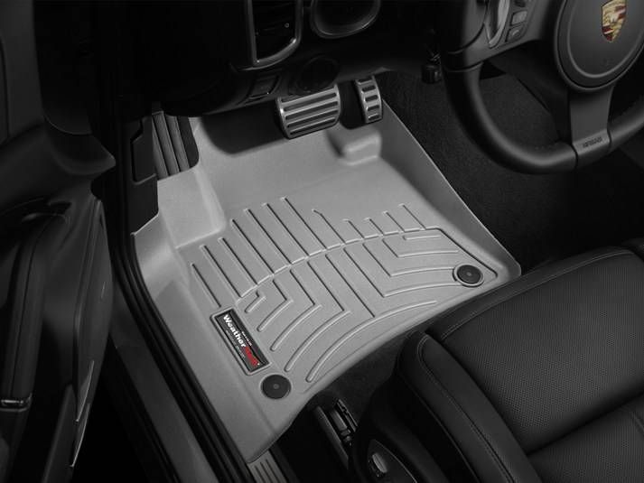3D коврики для Volkswagen Touareg, Porsche Cayenne 2010-2018 cерые передние WeatherTech 463331 47031 фото