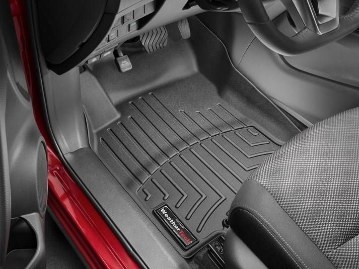 3D коврики для Nissan Qashqai, Rogue Sport 2017- черные передние WeatherTech 4411721 317120 фото
