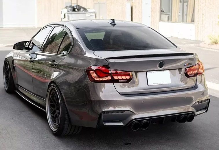 Задні ліхтарі на BMW 3 Series F30 2013-2018 червона LED стиль M4 Oled 430386 фото