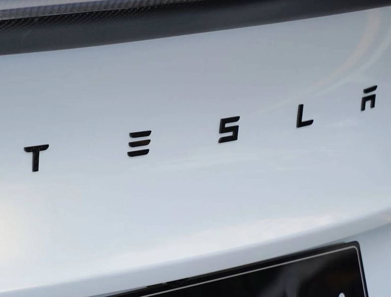 Автологотип шильдик эмблема надпись Tesla Performance Black черный матовый 50см 414178 фото