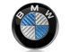 Автологотип емблема BMW синьо-білий карбон 74мм 327056 фото 1