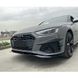 Диффузор переднего бампера на Audi A4 S4 2020-2025 B9.5 стиль ABT Черный глянец 522905 фото 5