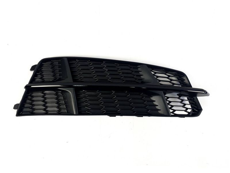 Решітки в бампер на Audi A6 C7 2014-2018 S-Line стиль S6 Full Black 429156 фото