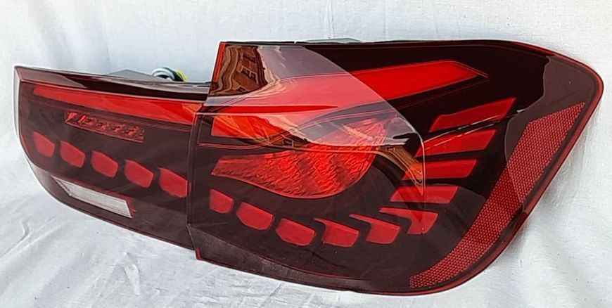 Задні ліхтарі на BMW 3 Series F30 2013-2018 червона LED стиль M4 Oled 430386 фото
