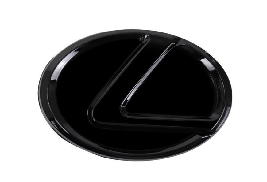 Автологотип емблема Lexus Full Black 150мм чорний глянець 522612 фото Автологотип емблема Lexus Full Black 150мм чорний глянець 522612 фото