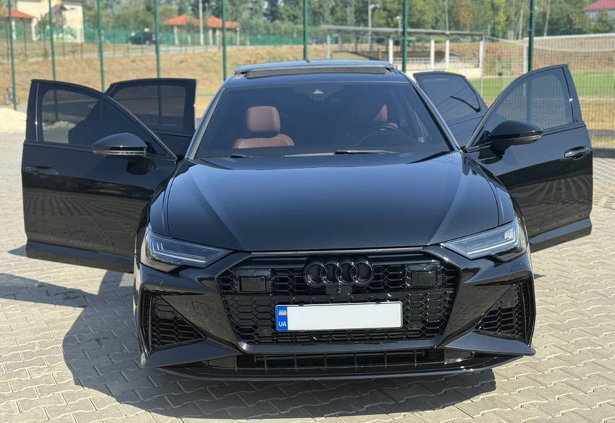 Комплект обвеса передний и задний бампер на Audi A6 C8 2018- в стиле RS6 429755 фото