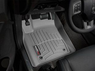3D килимки для Jeep Grand Cherokee, Dodge Durango 2011-2013 сірі передні WeatherTech 463241 141649 фото