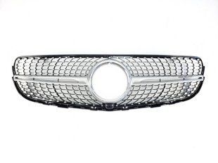 Решітка радіатора на Mercedes GLC-class X253 2015-2019 Diamond Silver 430206 фото