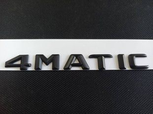 Автологотип емблема напис Mercedes 4MATIC чорний матовий 227090 фото