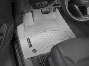 3D коврики для Audi Q7, Q8 2016- cерые передние WeatherTech 468871 46149 фото