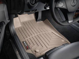 3D килимки для Mercedes E-class W212 2009-2016, CLS-class 2011- бежеві передні WeatherTech 452581 141706 фото