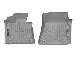 3D килимки для BMW X5 F15, X6 F16 2013- сірі передні WeatherTech 465591 141595 фото