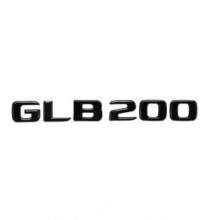 Автологотип емблема напис Mercedes GLB200 Black Package чорний глянець 522906 фото