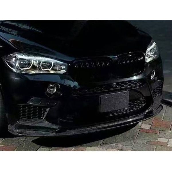 Карбоновый сплиттер переднего бампера на BMW X5M F85, X6M F86 2013-2018 358332 фото