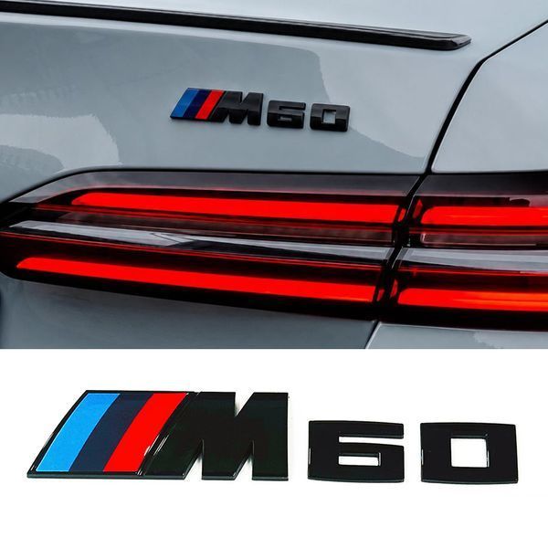 Емблема напис BMW i5 M60 Black Shadow Edition чорний глянець 523220 фото