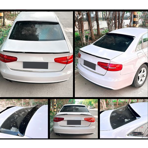 Спойлер бленда заднего окна на Audi A4 B8 2007-2015 черный глянец 522459 фото Спойлер бленда заднего окна на Audi A4 B8 2007-2015 черный глянец 522459 фото