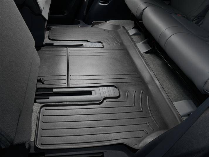 3D килимки для Toyota Sequoia 2007- чорні 3 ряд Bucket Seating WeatherTech 440935 46907 фото