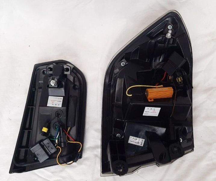 Задние фонари на BMW 3 Series F30 2013-2016 черный LED стиль G30 look 430387 фото