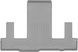 3D килимки для Cadillac Escalade, Chevrolet Tahoe, GMC Yukon 2020- сірі 3 ряд Bucket Seating WeatherTech 4616323 236984 фото 2