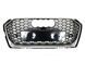 Решетка радиатора на Audi A5 2016-2020 в стиле RS5 Silver Black под камеру 427297 фото 3