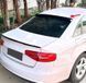 Спойлер бленда заднего окна на Audi A4 B8 2007-2015 черный глянец 522459 фото 3